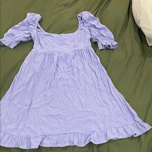 Wilfred / Aritzia Lavender Moreland Babydoll Dress- SMALL